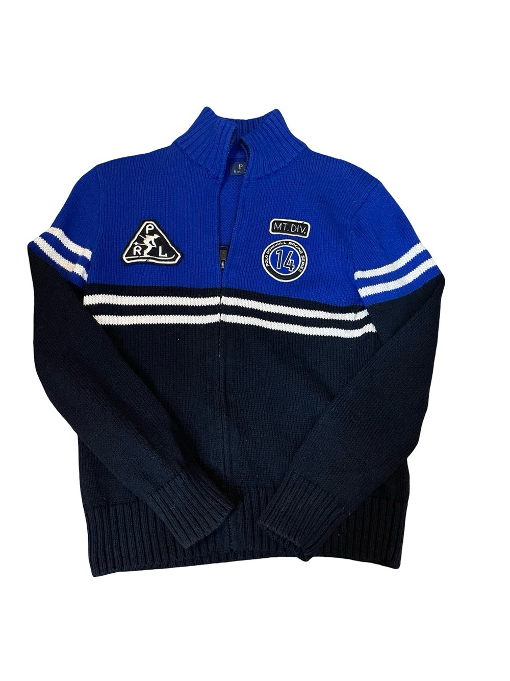 Polo Ralph Lauren Downhill Racing mountain division full zip sweater boys 10-12